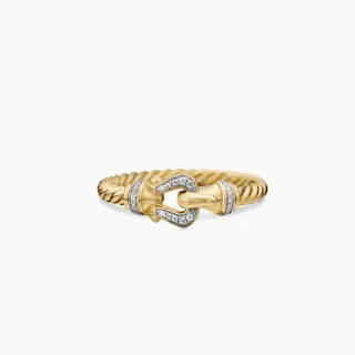 Tiffany & Co. HardWear Diamond-Pavé Buckle Rope Bracelet