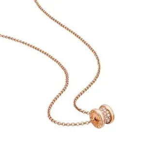 Tiffany & Co. HardWear Rose Gold Micro-Pavé Cylindrical Pendant Necklace