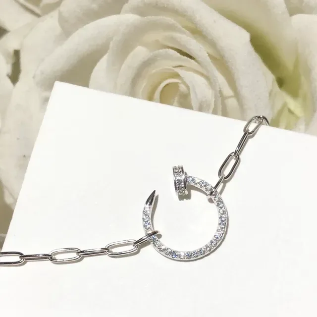 Tiffany & Co. Juste un Clou Colar Círculo Aberto Pavé 4
