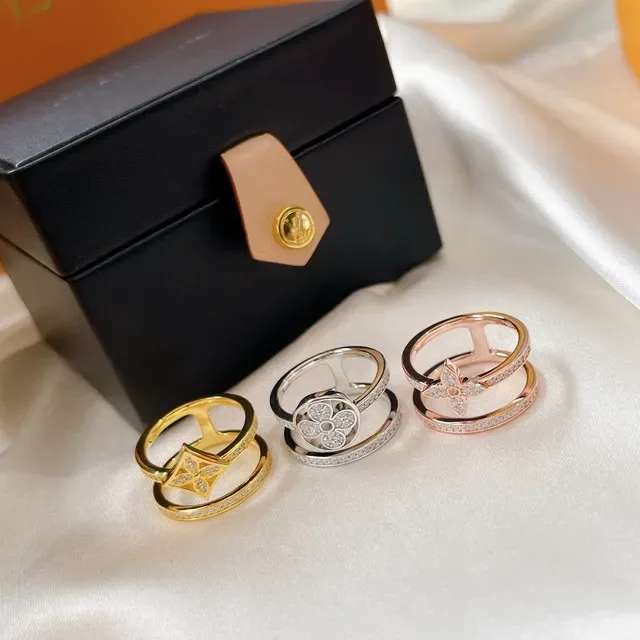 Tiffany & Co. Paloma Picasso Anel de folhas de olivo floral pavé 4