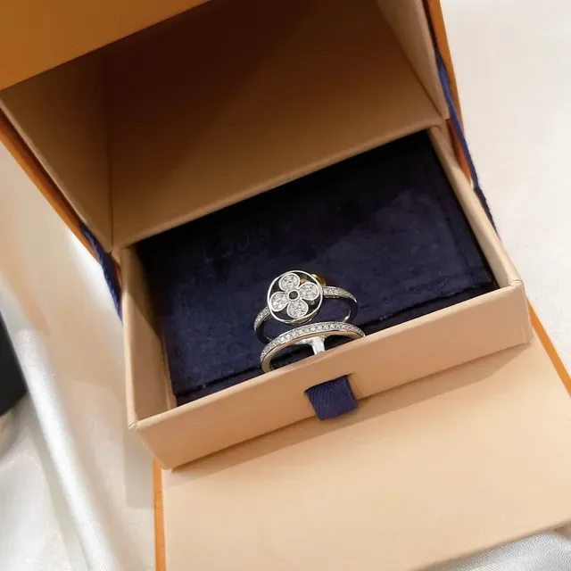 Tiffany & Co. Paloma Picasso Anel de folhas de olivo floral pavé 5