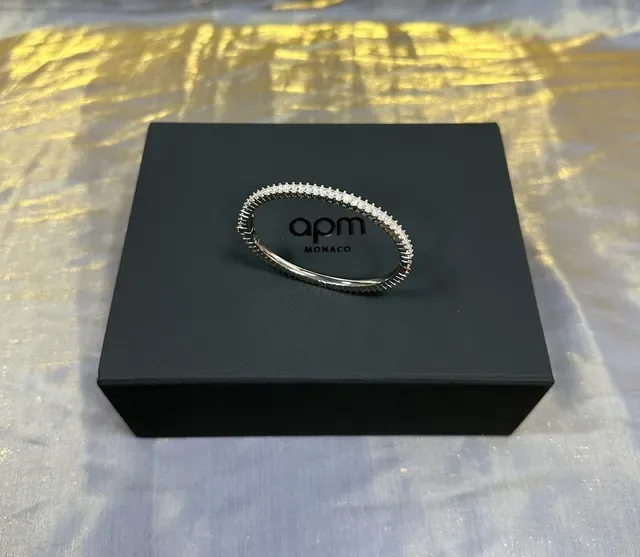 Tiffany & Co. Prata Navy Channel-Set Baguette-Cut Pedras Eternity Pulseira 5