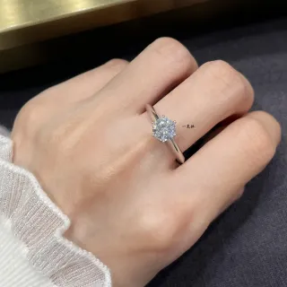 Tiffany & Co. Bague Solitaire Six Griffes Ronde Coupe Brillante