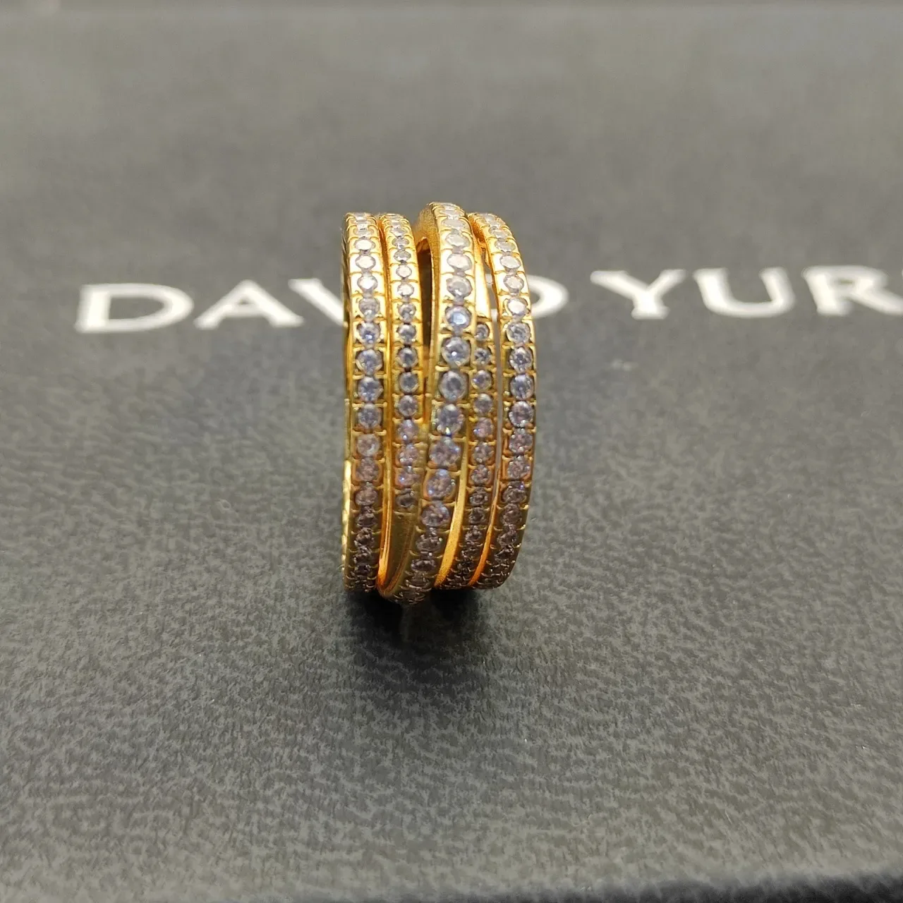 Tiffany & Co. T Collection Bagues empilables en corde torsadée et diamants pavé 4