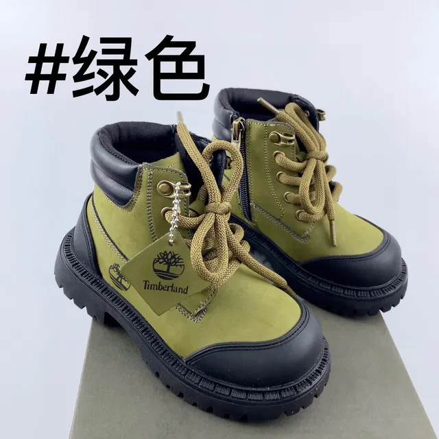 Timberland Field Boot 粉色双色儿童工靴 5