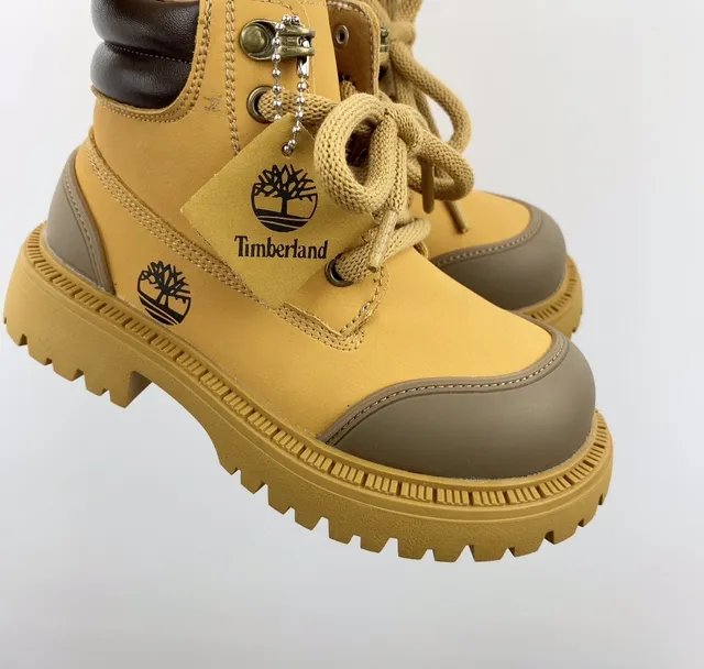 Timberland Field Boot 粉色双色儿童工靴 18