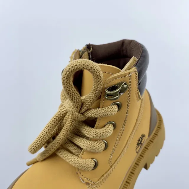 Timberland Field Boot 粉色双色儿童工靴 22