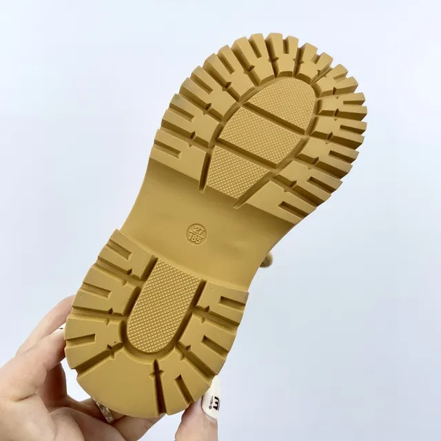 Timberland Field Boot 粉色双色儿童工靴 24
