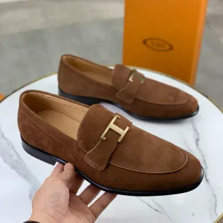 Tod's Double T Loafer Brown Suede Loafers