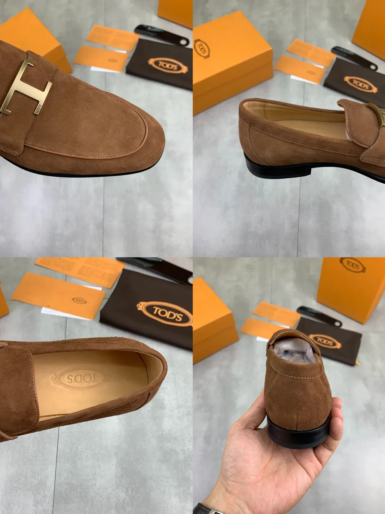 Tod's Double T Loafer Brown Suede Loafers 2