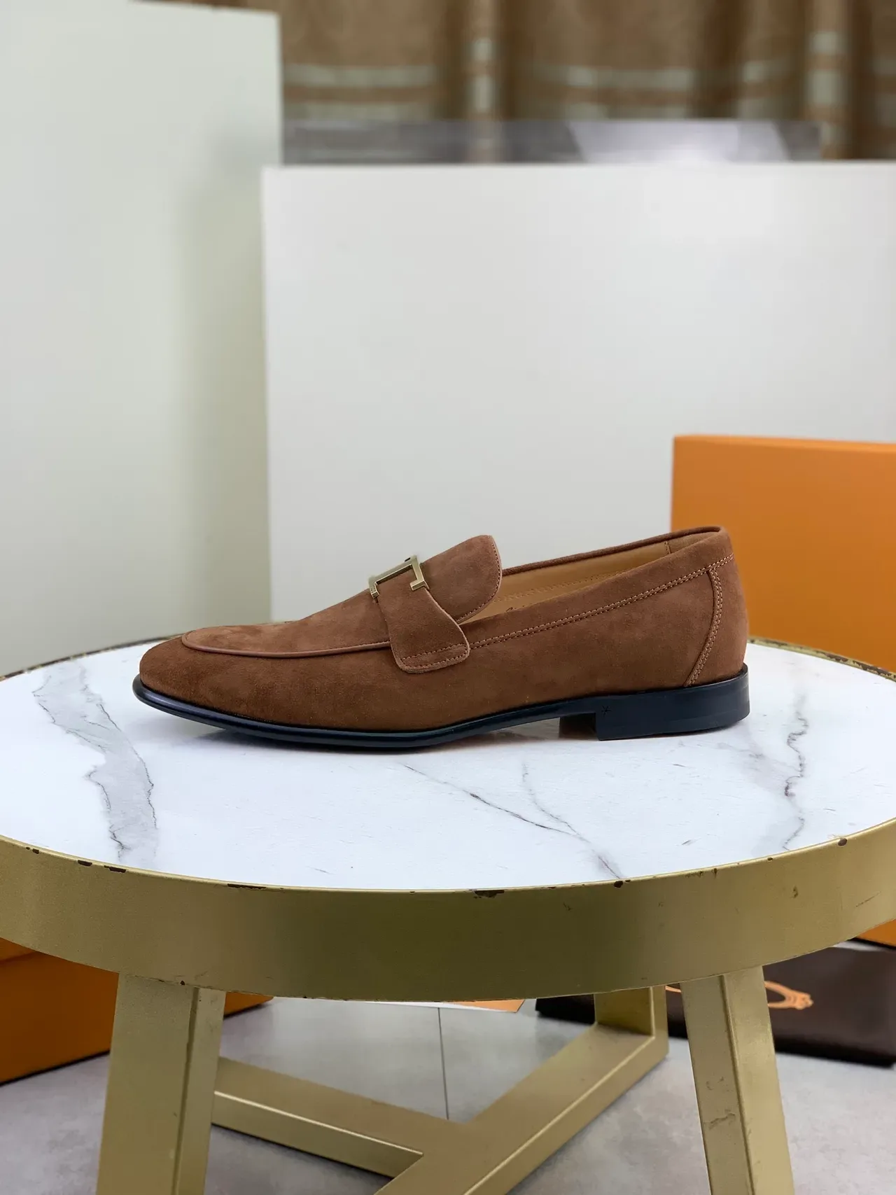 Tod's Double T Loafer Brown Suede Loafers 6