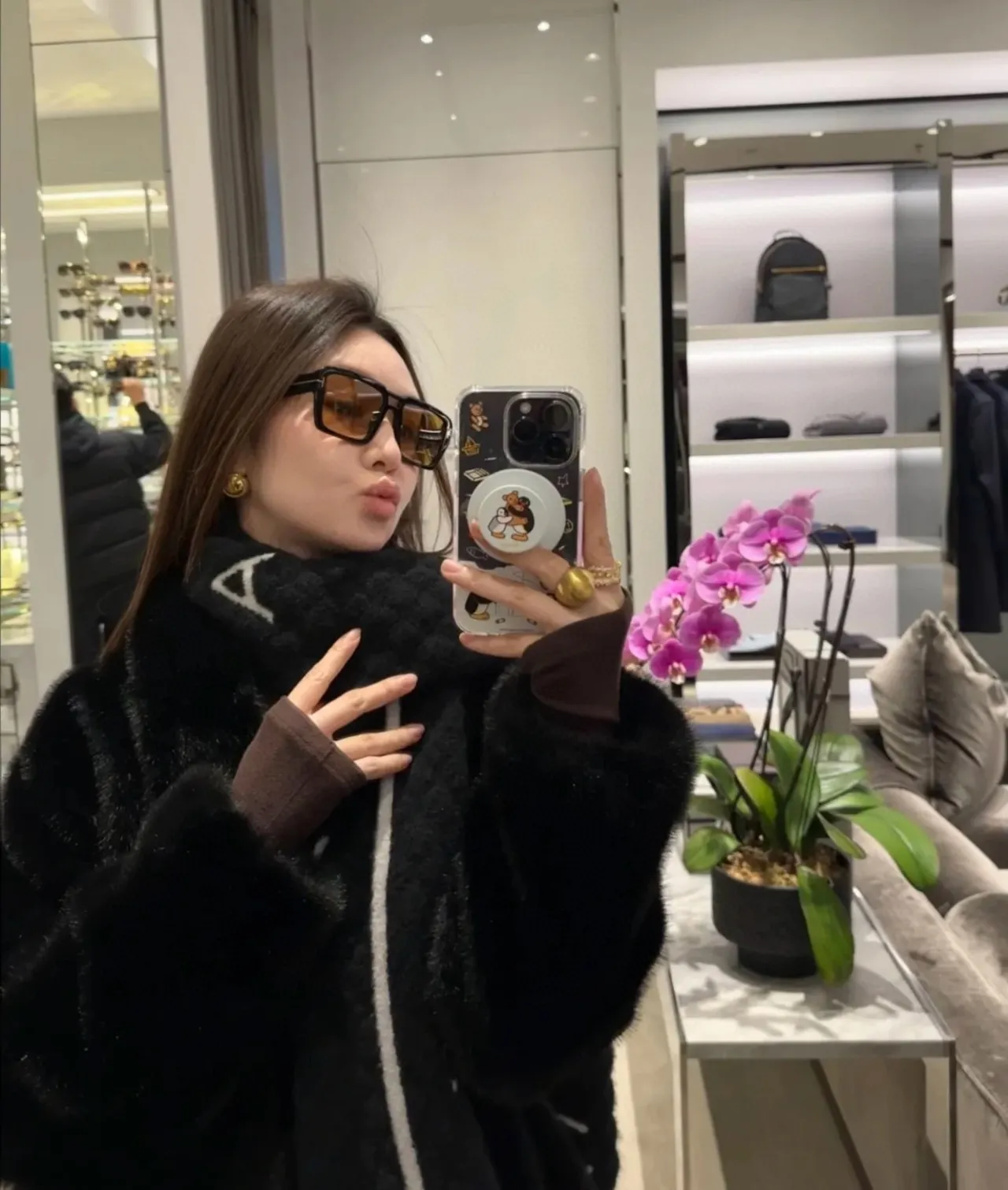 Tom Ford Square Oversized Black Acetate Sunglasses 2