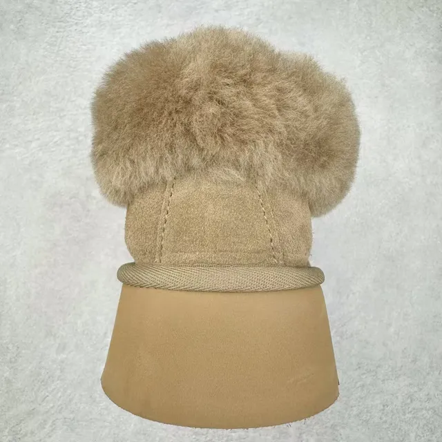 UGG Beige Shearling-Collared Platform Sole Casual Shoes 8
