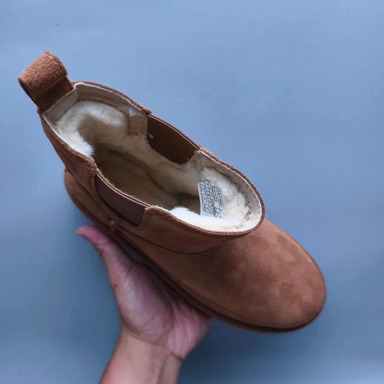 UGG Brown Suede Upper Elastic Side Gussets Chelsea Boots 3