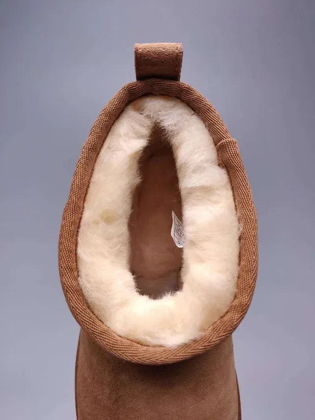 UGG Classic Mini Chestnut Brown Suede Snow Boots 5