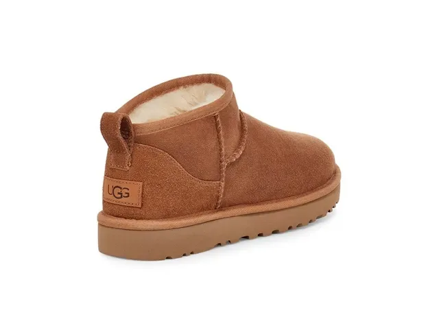 UGG Classic Mini Chestnut Brown Suede Snow Boots 16