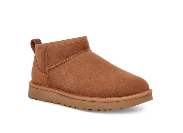 UGG Classic Mini Chestnut Brown Suede Snow Boots 17