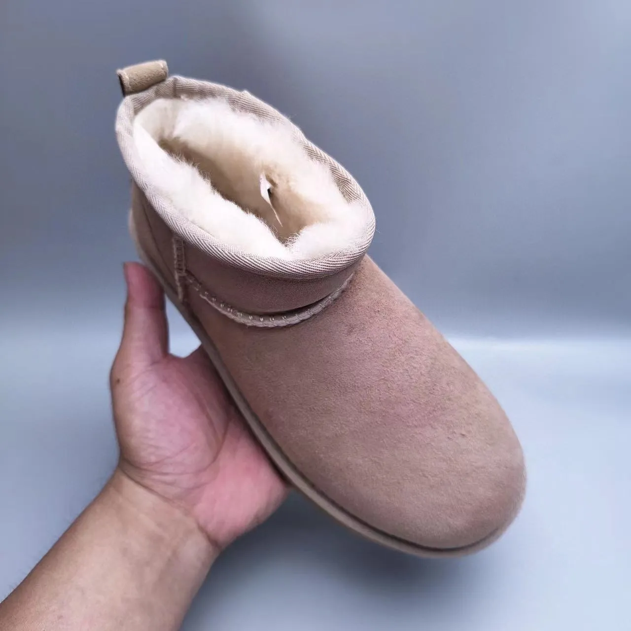 UGG Classic Mini Dusty Rose Shearling-Lined Snow Boot 4