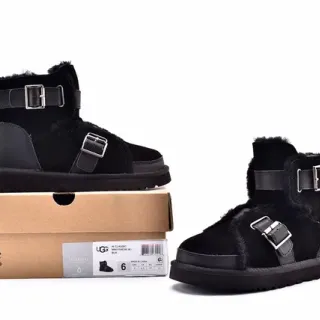 UGG Classic Mini Torque काले बर्फ के जूते