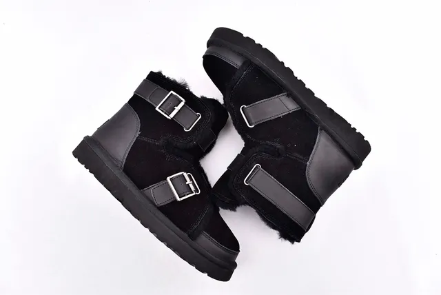 UGG Classic Mini Torque Black Snow Boots 12