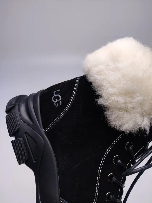 UGG Shearling-Cuffed Lace-Up Chunky Sole Snow Boot 5