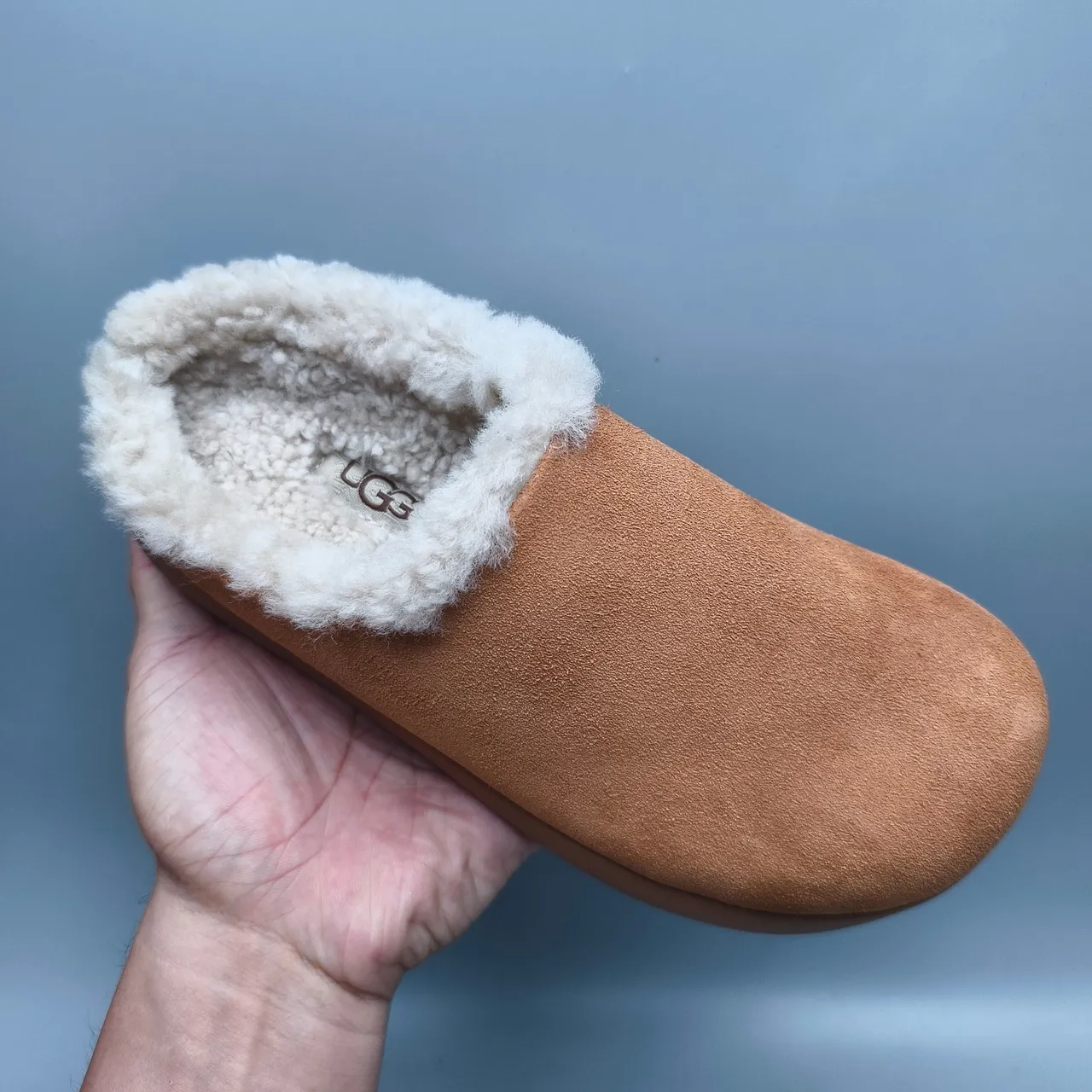 UGG Tasman Brown Suede Shearling-Lined Slippers 3