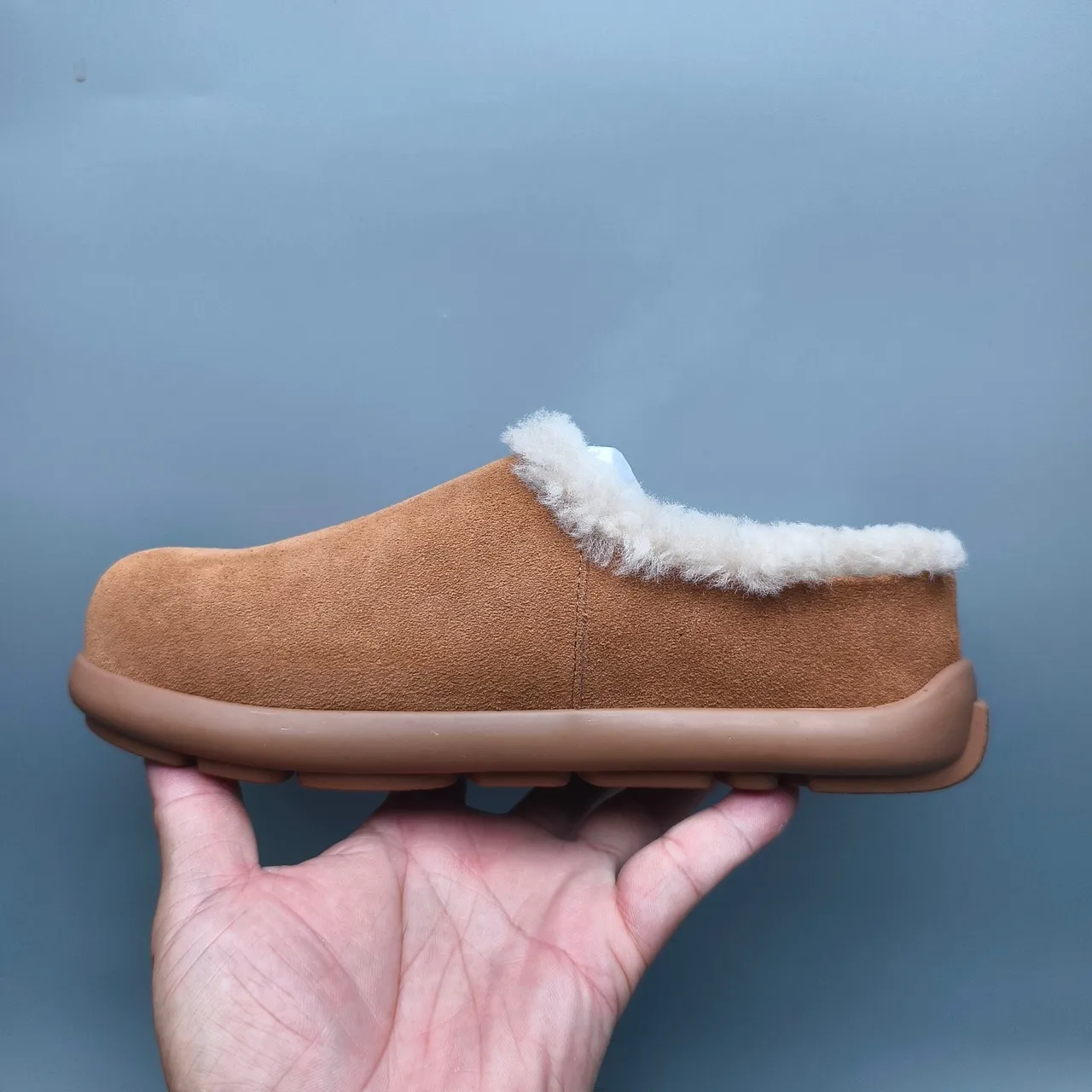 UGG Tasman Brown Suede Shearling-Lined Slippers 7