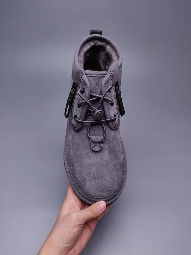 UGG Tasman Charcoal Gray Suede Ankle Boot 8