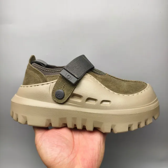 UGG Tasman Olive Green Suede Clog 2
