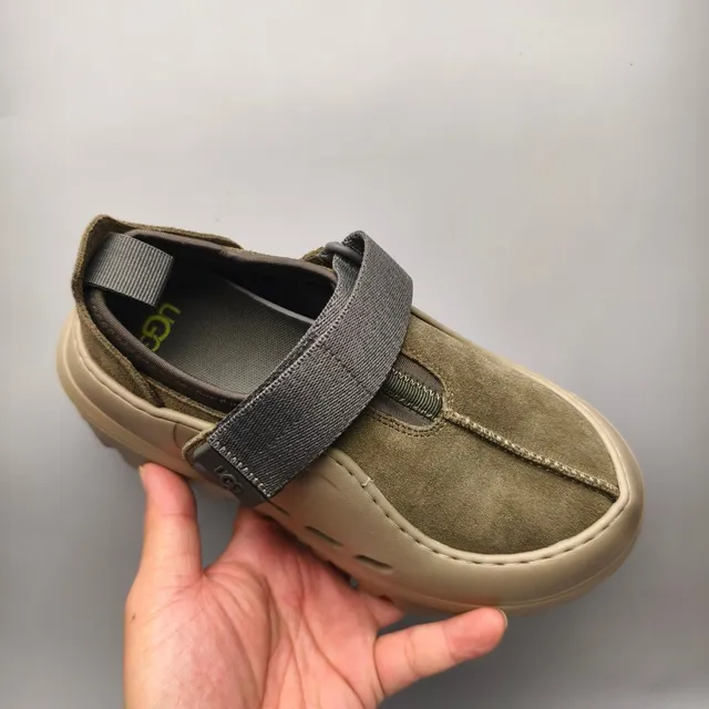 UGG Tasman Olive Green Suede Clog 3
