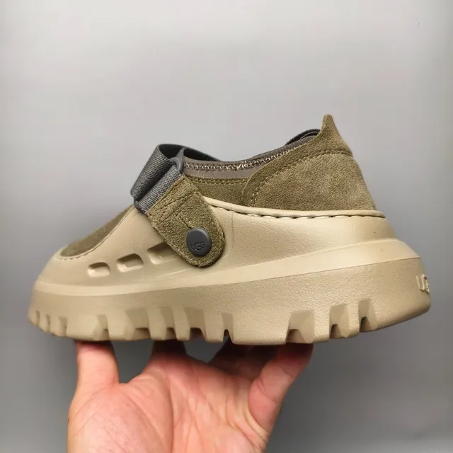 UGG Tasman Olive Green Suede Clog 4
