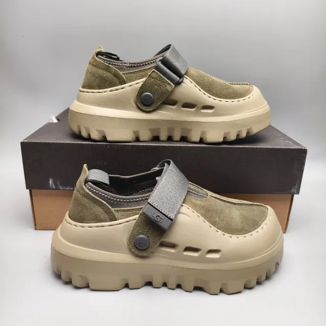 UGG Tasman Olive Green Suede Clog 5