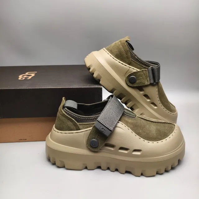 UGG Tasman Olive Green Suede Clog 7