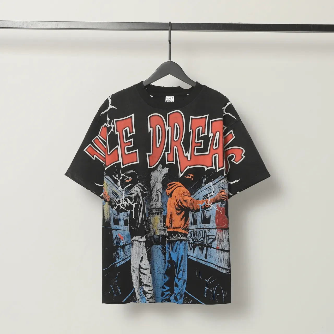 Vale Forever Distressed Graphic Oversized T-Shirt 2