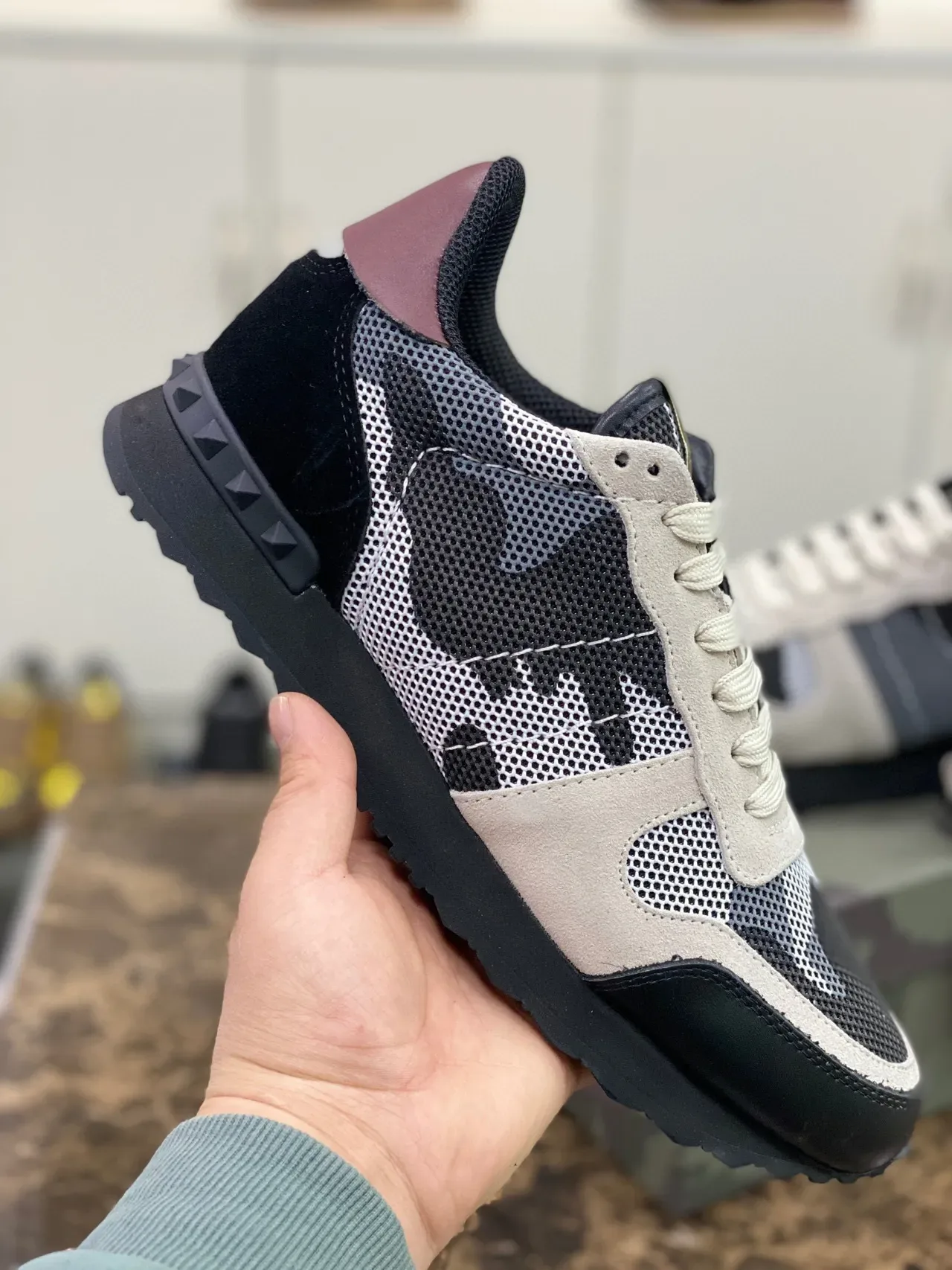 Valentino Garavani Camo-Panel Lifestyle Sneakers 3
