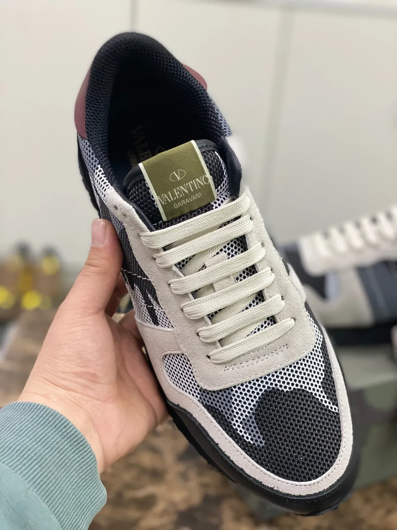 Valentino Garavani Camo-Panel Lifestyle Sneakers 4