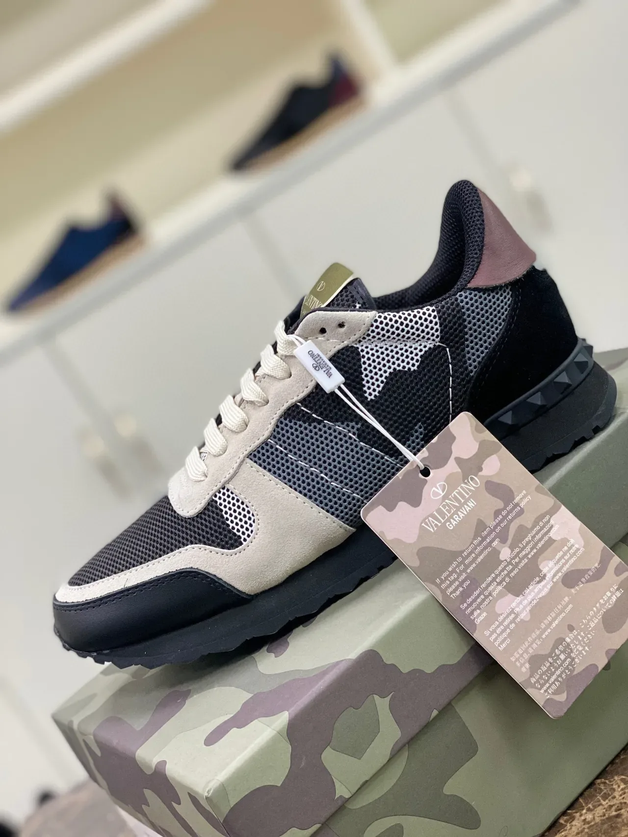 Valentino Garavani Camo-Panel Lifestyle Sneakers 5
