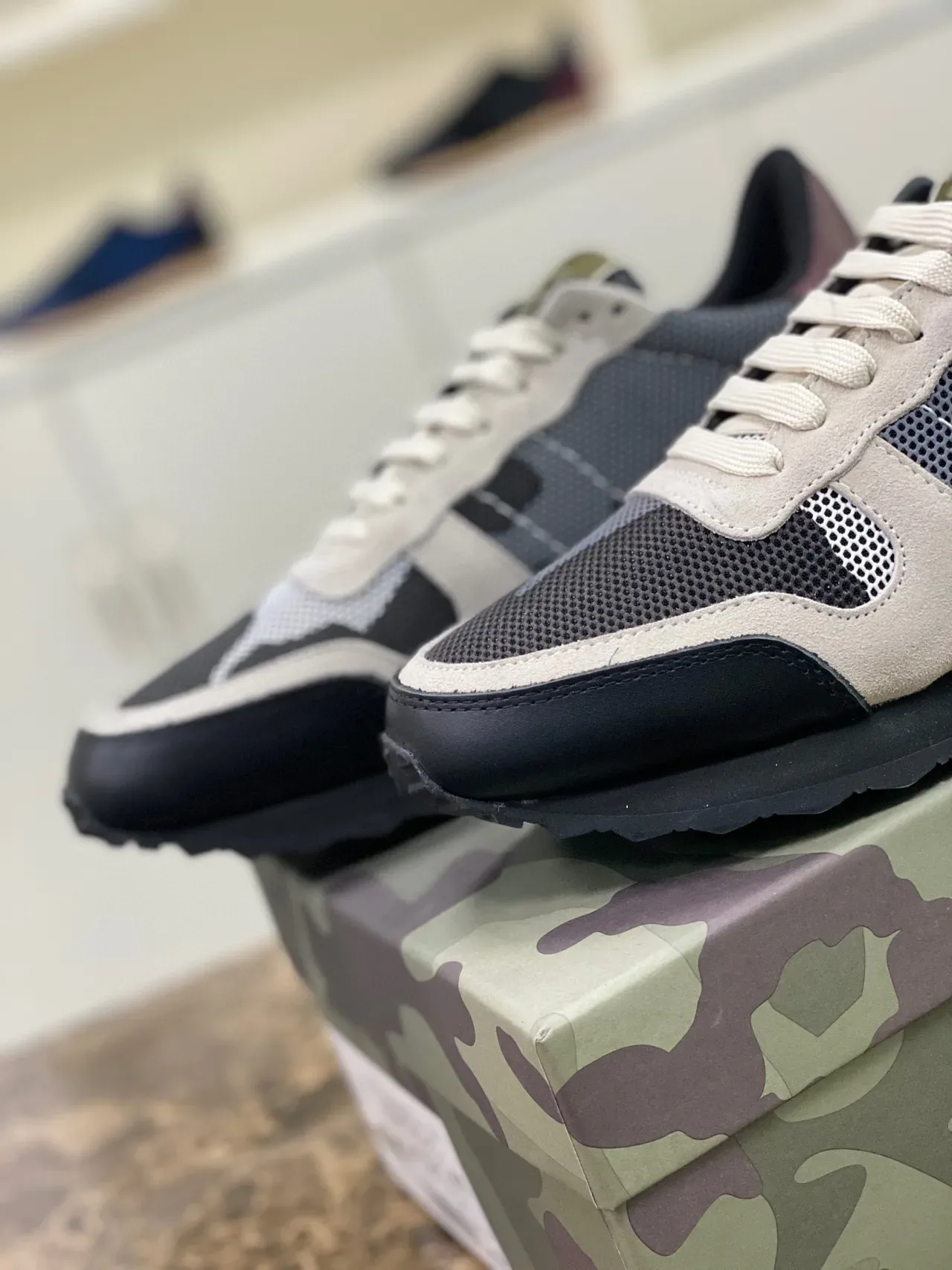 Valentino Garavani Camo-Panel Lifestyle Sneakers 8
