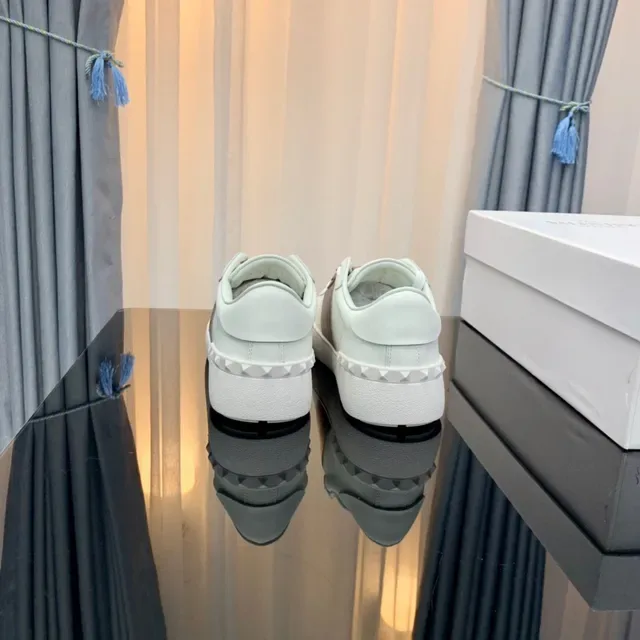 Valentino Rockstud White Metallic Strap Lifestyle Sneakers 7