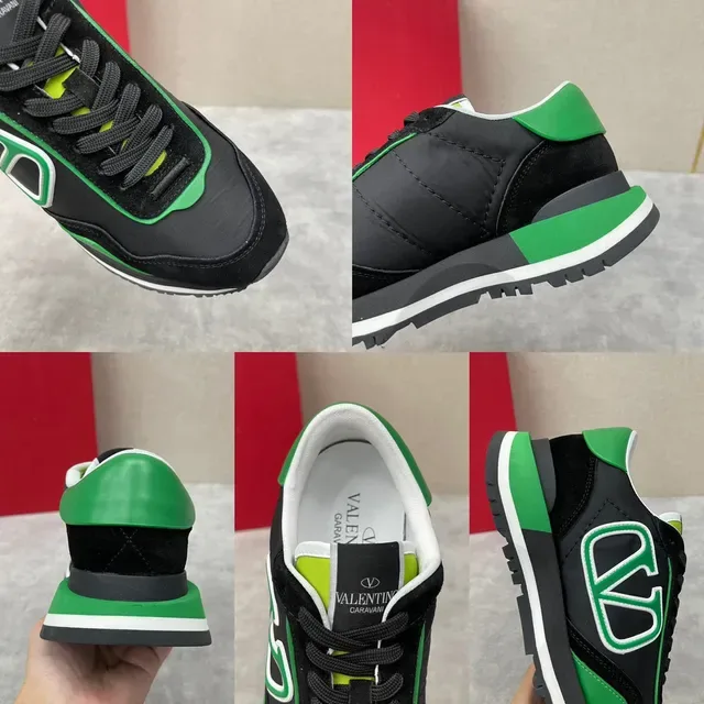 Valentino VLTN Preto Verde Branco Lifestyle Sneakers 2
