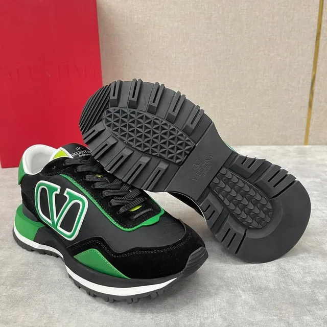 Valentino VLTN Preto Verde Branco Lifestyle Sneakers 5