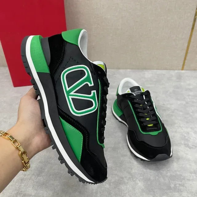 Valentino VLTN Preto Verde Branco Lifestyle Sneakers 6
