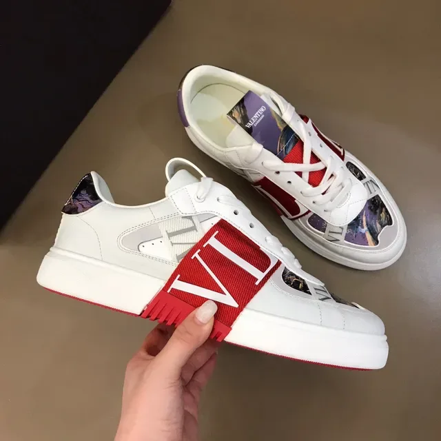 Valentino VLTN حذاء رياضي أبيض أحمر متعدد الألوان أسلوب حياة 6