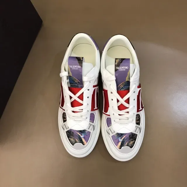 Valentino VLTN حذاء رياضي أبيض أحمر متعدد الألوان أسلوب حياة 9