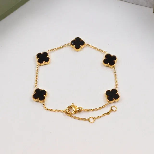 Van Cleef & Arpels Alhambra Four-Leaf Clover Enamel Bracelets 3