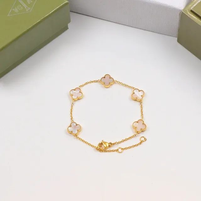 Van Cleef & Arpels Alhambra Four-Leaf Clover Enamel Bracelets 9