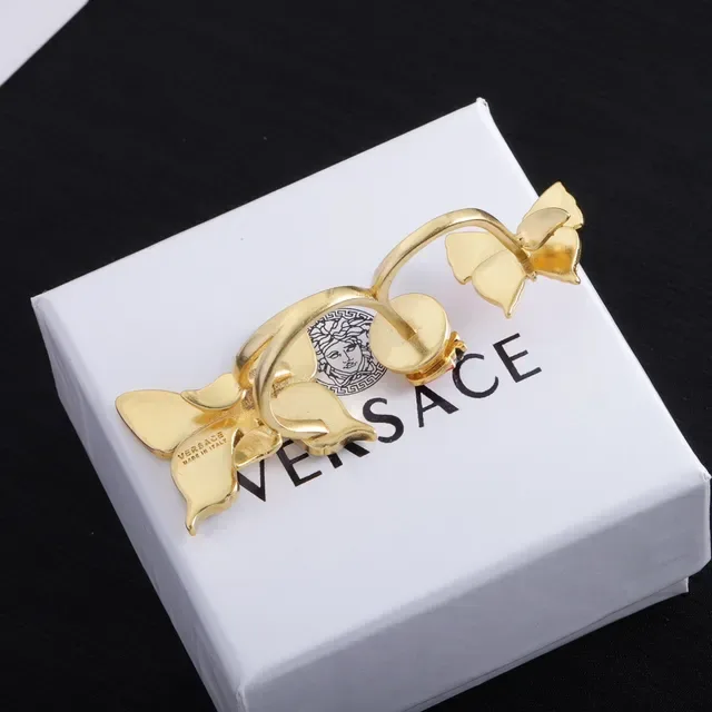 Versace Bagues Papillon Émail et Cristal Medusa Motif 5