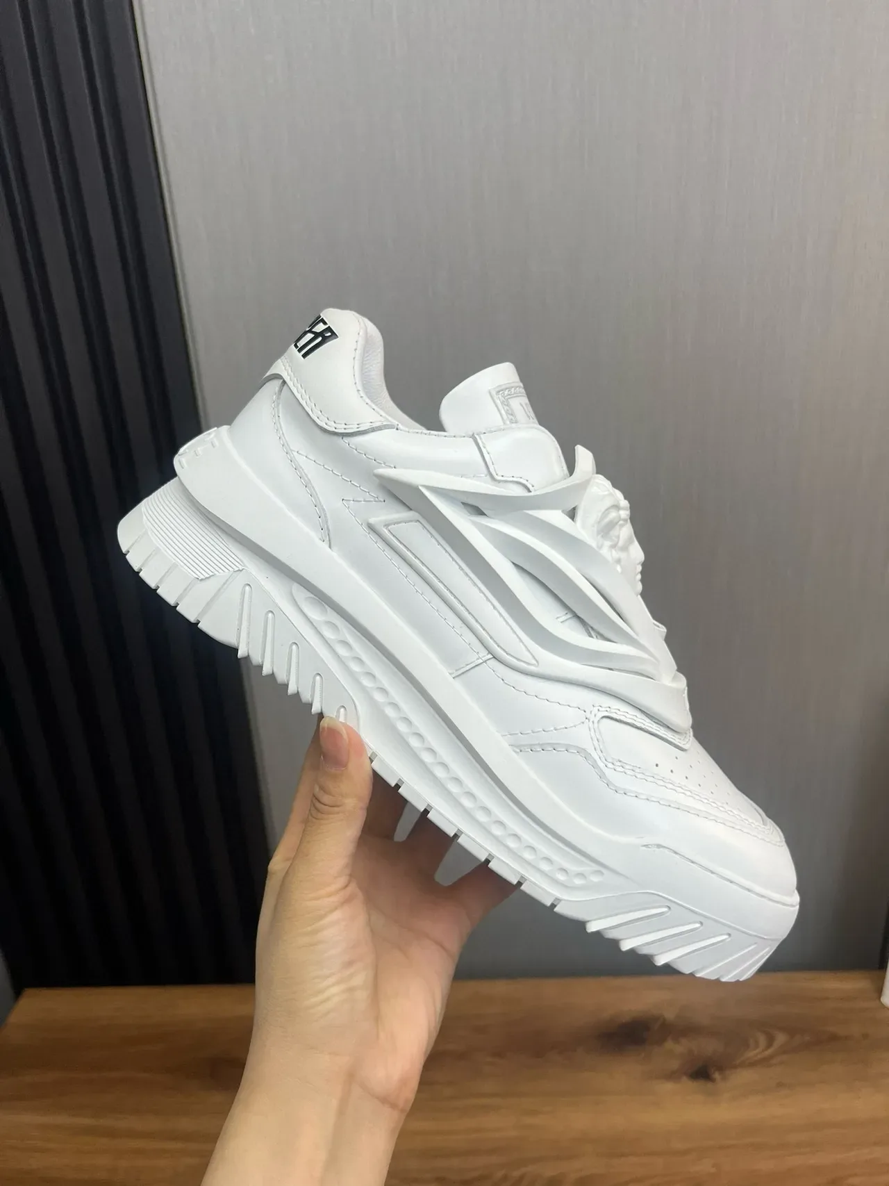 Versace Chain Reaction All-White Lifestyle Sneakers 2