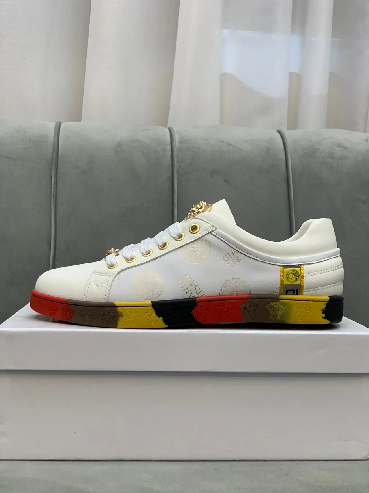Versace Chain Reaction Medusa Monogram Lifestyle Sneakers 5