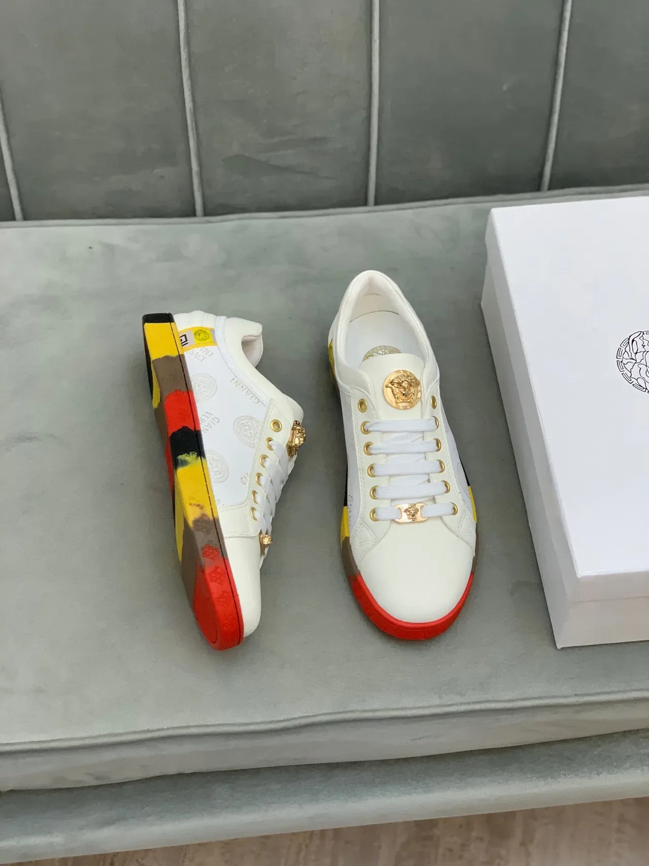Versace Chain Reaction Medusa Monogram Lifestyle Sneakers 8